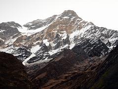 28 Dhaulagiri West Face At Sunrise From Italy Base Camp 3625m Around Dhaulagiri 